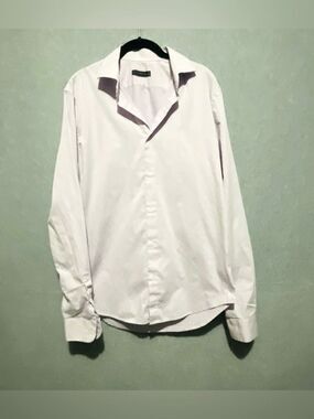 JB Britches Premium Lavender Purple Textured Dress Shirt 15.5 34/35 Slim Fit